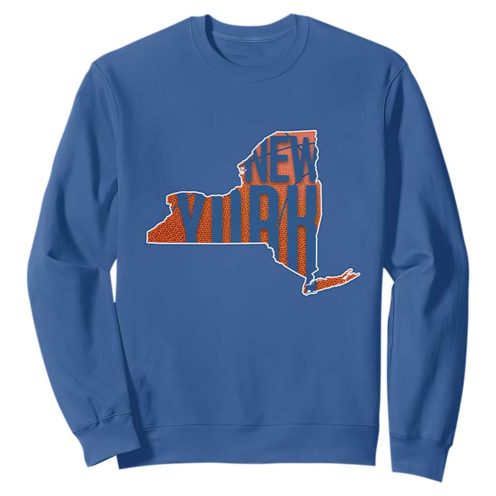 New York State Pride Graphic Sweatshirt Basketball Fan Gift