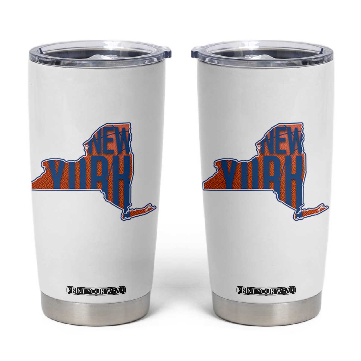 New York State Pride Graphic Tumbler Cup Basketball Fan Gift