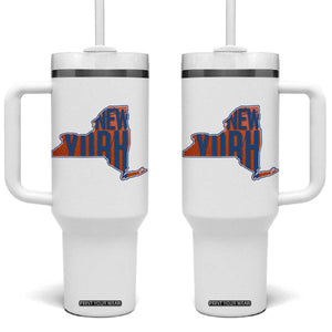 New York State Pride Graphic Tumbler With Handle Basketball Fan Gift
