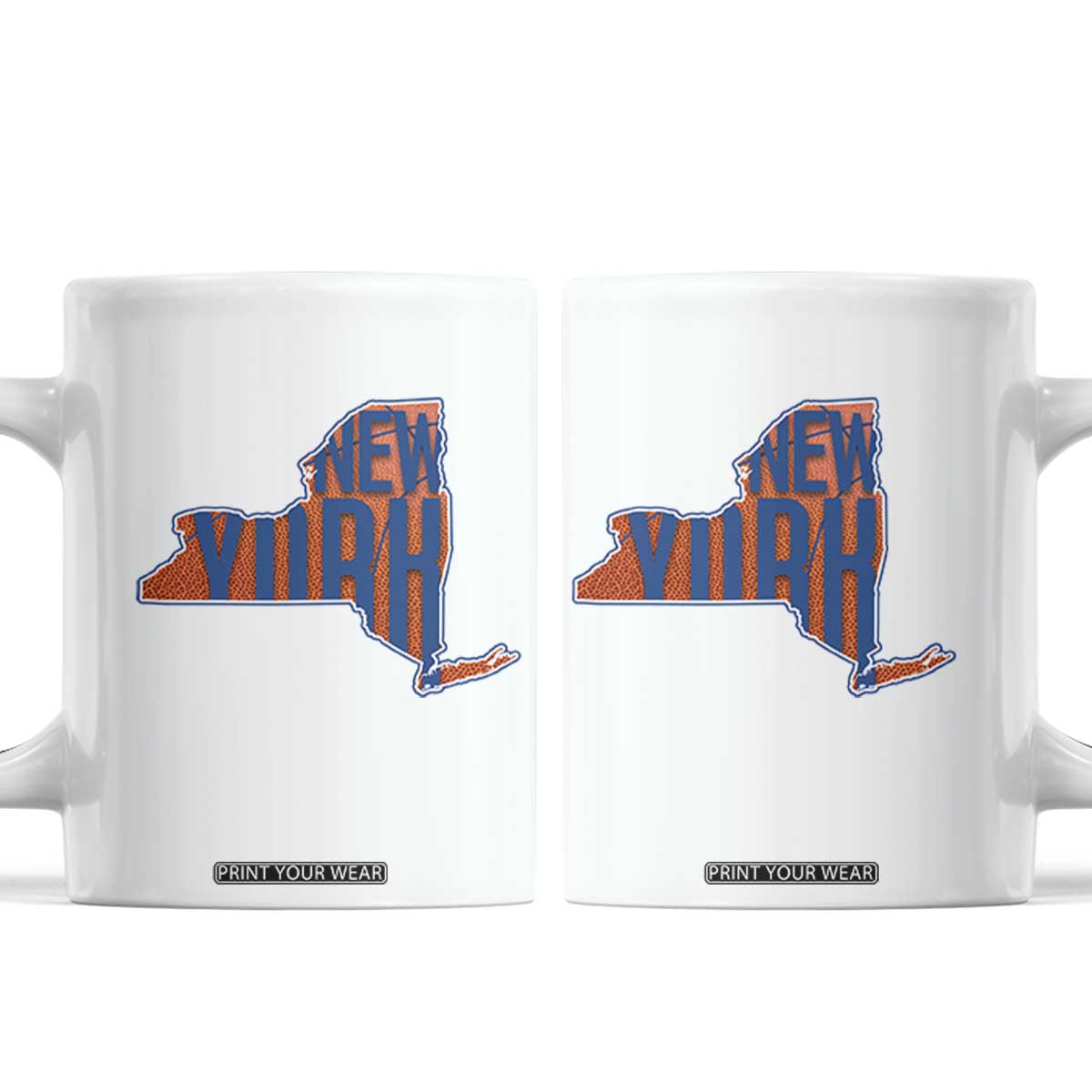 New York State Pride Graphic Coffee Mug Basketball Fan Gift