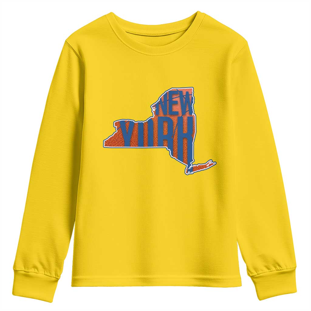 New York State Pride Graphic Youth Sweatshirt Basketball Fan Gift