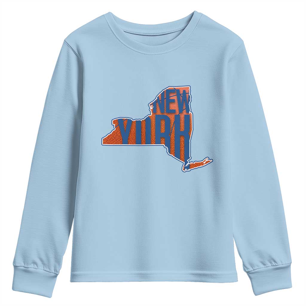 New York State Pride Graphic Youth Sweatshirt Basketball Fan Gift