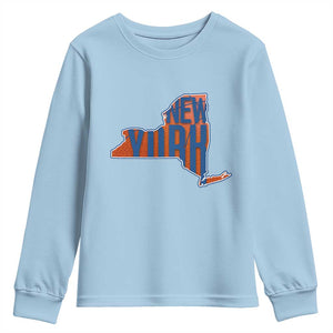 New York State Pride Graphic Youth Sweatshirt Basketball Fan Gift