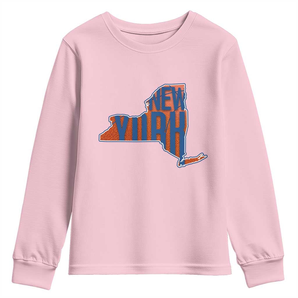 New York State Pride Graphic Youth Sweatshirt Basketball Fan Gift