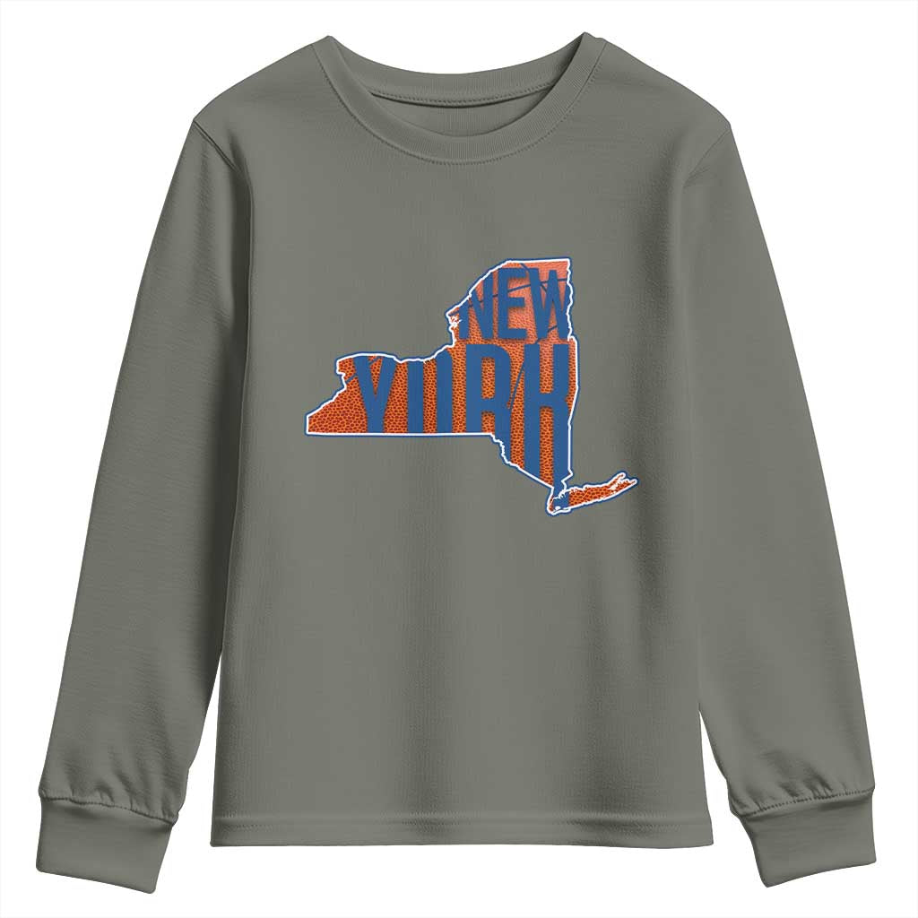 New York State Pride Graphic Youth Sweatshirt Basketball Fan Gift