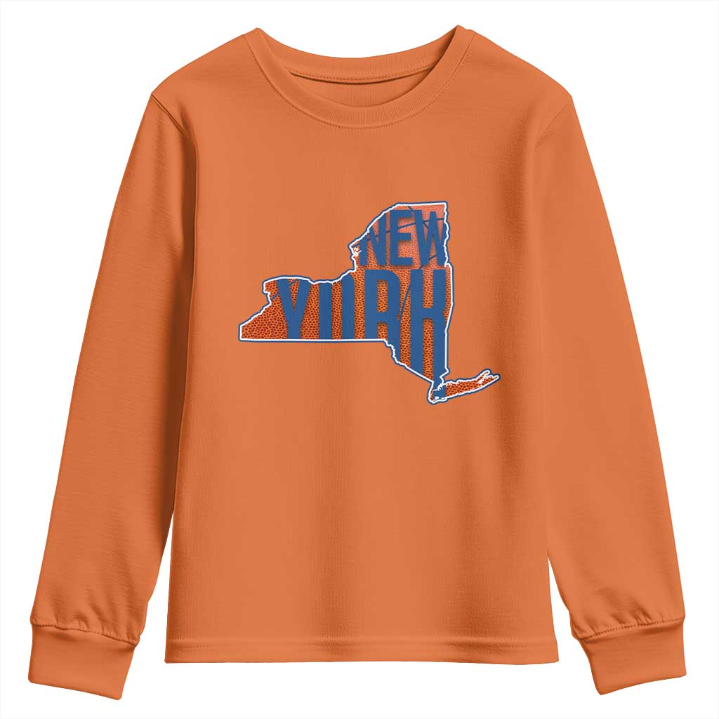 New York State Pride Graphic Youth Sweatshirt Basketball Fan Gift