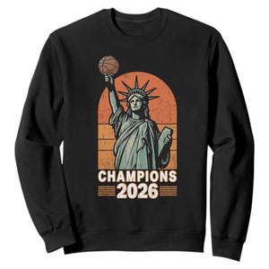 Vintage Statue Of Liberty Basketball Sweatshirt Champions 2026 New York Fan Gift