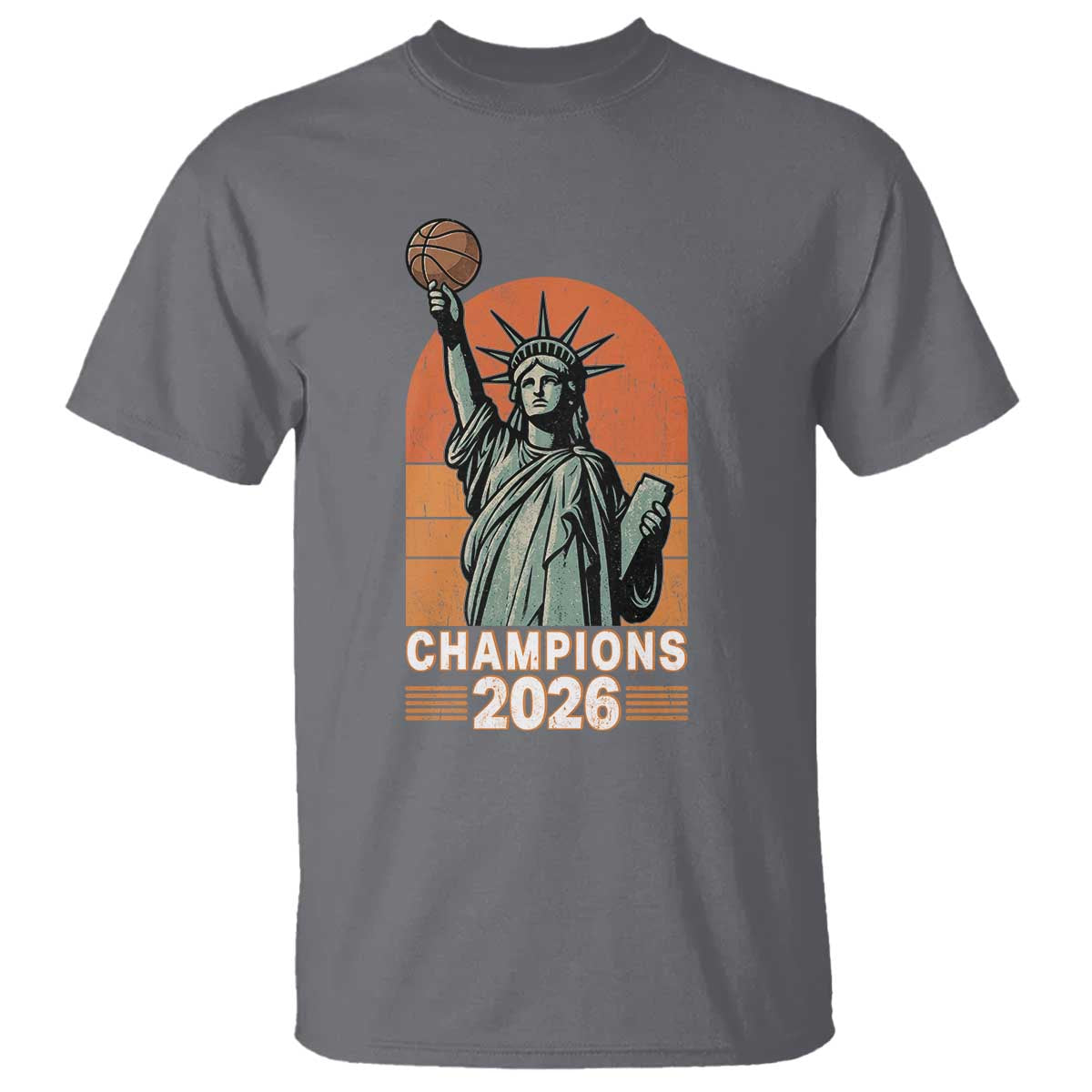 Vintage Statue Of Liberty Basketball T Shirt Champions 2026 New York Fan Gift