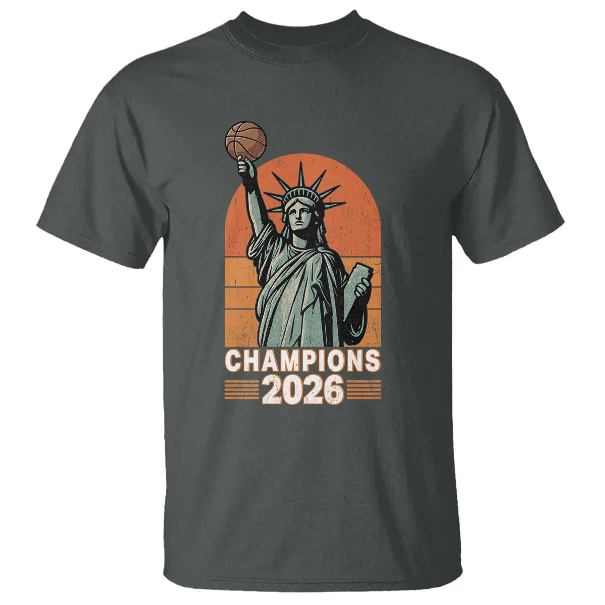 Vintage Statue Of Liberty Basketball T Shirt Champions 2026 New York Fan Gift