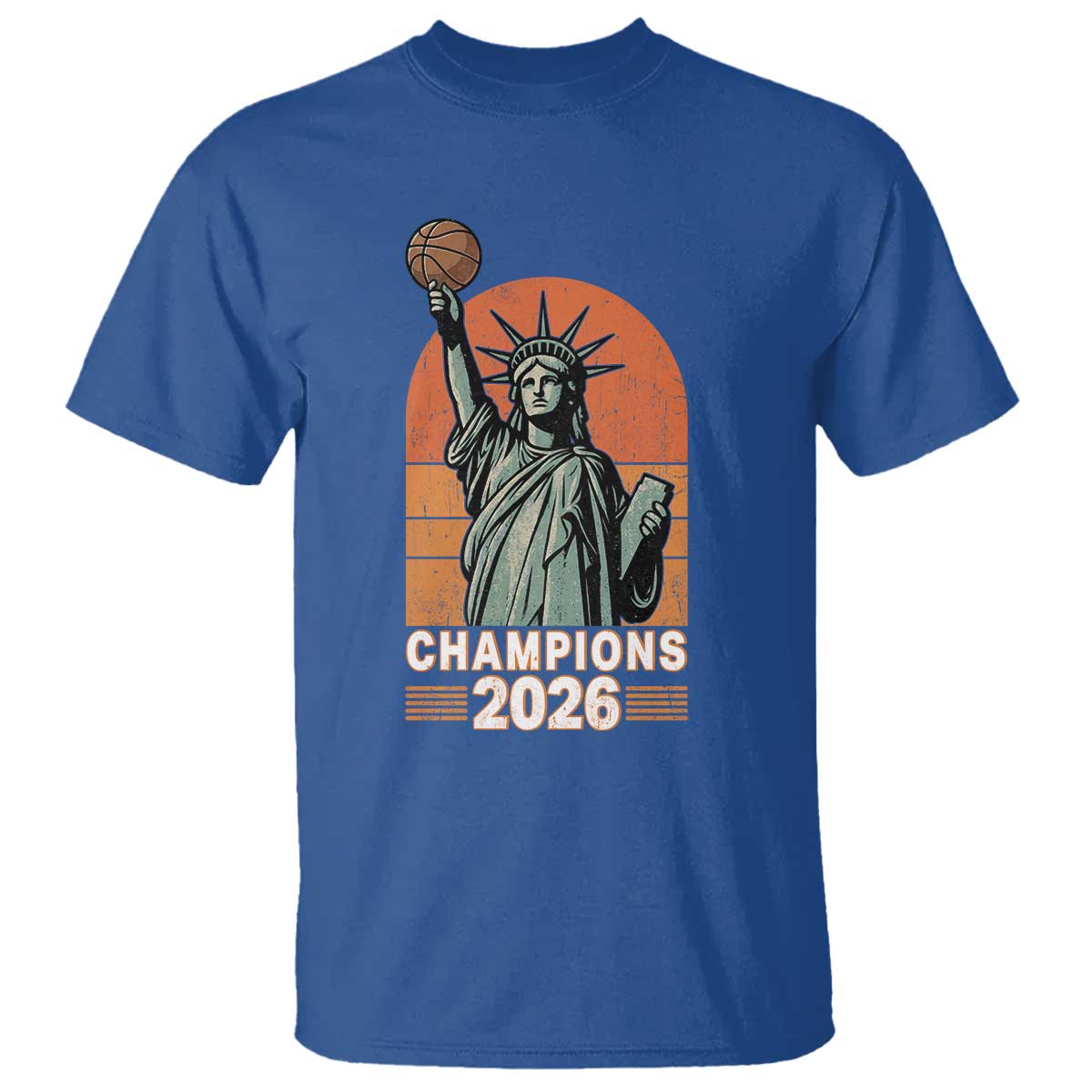 Vintage Statue Of Liberty Basketball T Shirt Champions 2026 New York Fan Gift