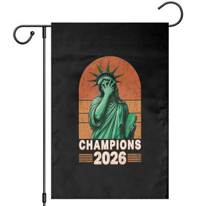 Vintage Statue Of Liberty Champions 2026 Garden Flag New York Pride