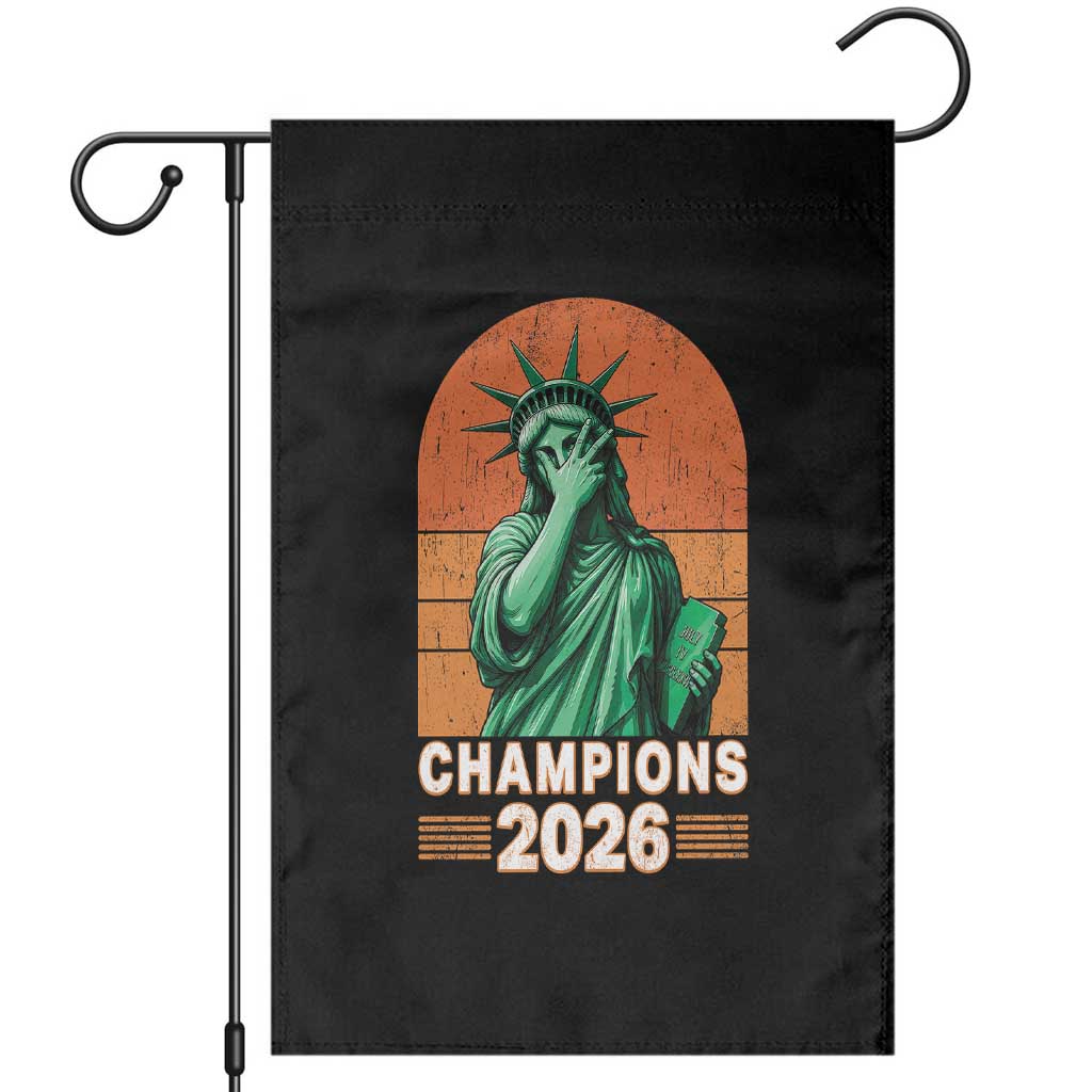 Vintage Statue Of Liberty Champions 2026 Garden Flag New York Pride TS12 Black Print Your Wear