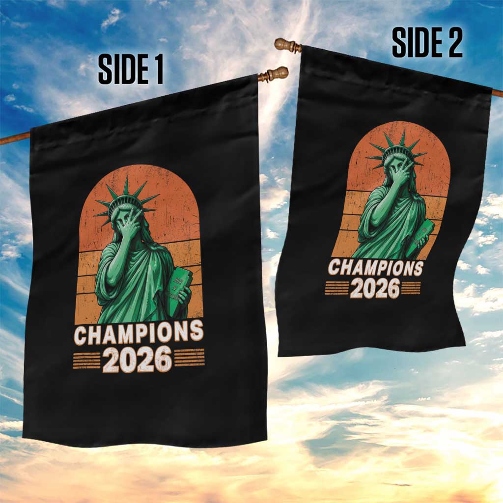 Vintage Statue Of Liberty Champions 2026 Garden Flag New York Pride