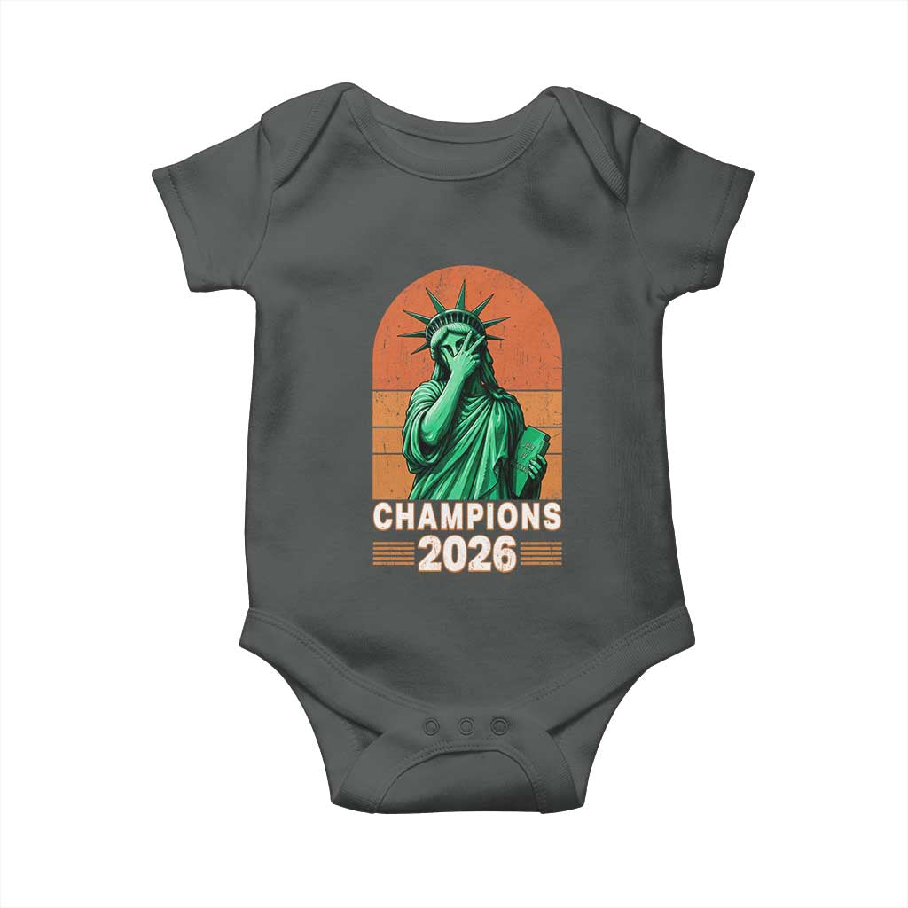 Vintage Statue Of Liberty Champions 2026 Baby Onesie New York Pride