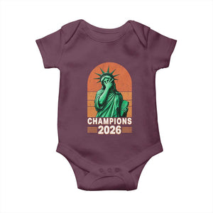 Vintage Statue Of Liberty Champions 2026 Baby Onesie New York Pride