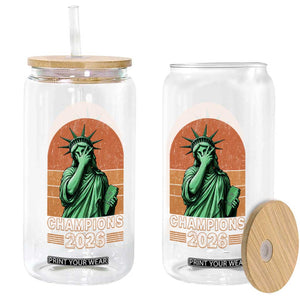 Vintage Statue Of Liberty Champions 2026 Glass Can New York Pride