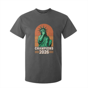 Vintage Statue Of Liberty Champions 2026 T Shirt For Kid New York Pride