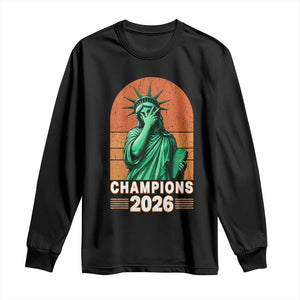 Vintage Statue Of Liberty Champions 2026 Long Sleeve Shirt New York Pride