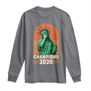 Vintage Statue Of Liberty Champions 2026 Long Sleeve Shirt New York Pride