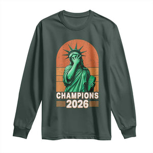 Vintage Statue Of Liberty Champions 2026 Long Sleeve Shirt New York Pride