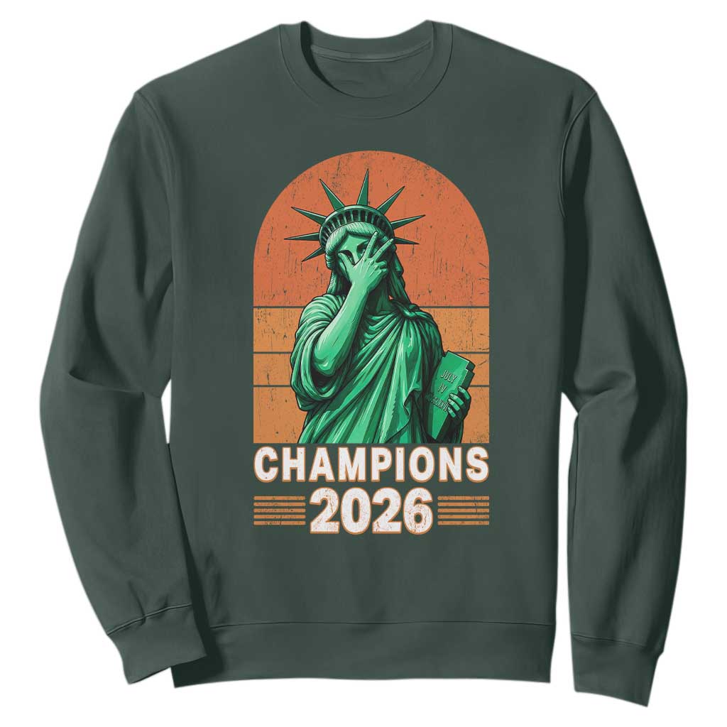 Vintage Statue Of Liberty Champions 2026 Sweatshirt New York Pride