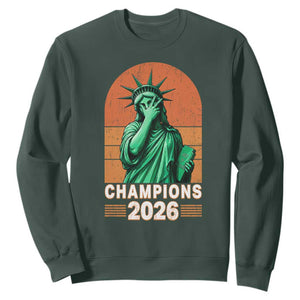 Vintage Statue Of Liberty Champions 2026 Sweatshirt New York Pride
