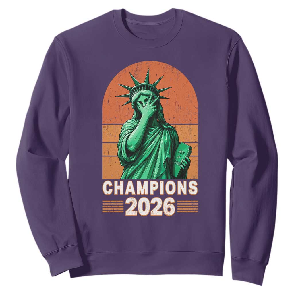 Vintage Statue Of Liberty Champions 2026 Sweatshirt New York Pride