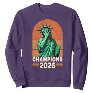 Vintage Statue Of Liberty Champions 2026 Sweatshirt New York Pride