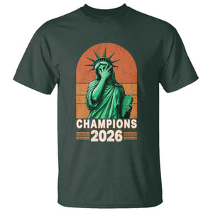 Vintage Statue Of Liberty Champions 2026 T Shirt New York Pride