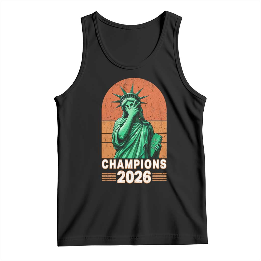 Vintage Statue Of Liberty Champions 2026 Tank Top New York Pride