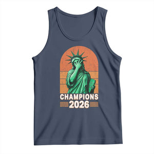 Vintage Statue Of Liberty Champions 2026 Tank Top New York Pride