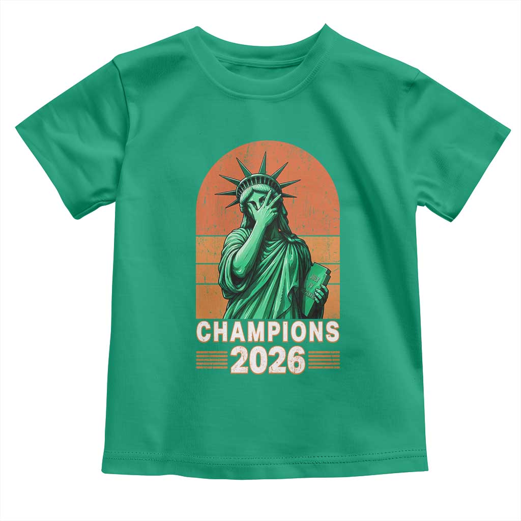 Vintage Statue Of Liberty Champions 2026 Toddler T Shirt New York Pride