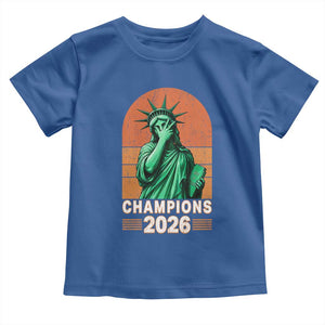 Vintage Statue Of Liberty Champions 2026 Toddler T Shirt New York Pride