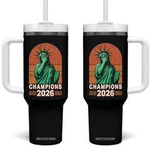 Vintage Statue Of Liberty Champions 2026 Tumbler With Handle New York Pride