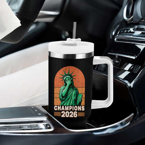 Vintage Statue Of Liberty Champions 2026 Tumbler With Handle New York Pride