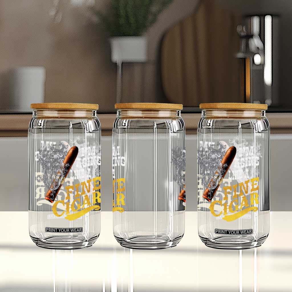 Cigar Lovers Glass Can I Am Aging Like A Fine Cigar TS12 Print Your Wear