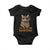 Funny Cat Bourbon Lover Baby Onesie I Will Be In The Backyard Cigar Meme TS12 Black Print Your Wear