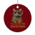 Funny Cat Bourbon Lover Ceramic Ornament I Will Be In The Backyard Cigar Meme TS12 1pc Red Print Your Wear