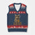 Funny Cat Bourbon Lover V-Neck Knit Sweater Vest I Will Be In The Backyard Cigar Meme TS12 Navy Red Print Your Wear