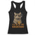 Funny Cat Bourbon Lover Racerback Tank Top I Will Be In The Backyard Cigar Meme TS12 Black Print Your Wear