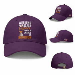Weekend Forecast Cigars And Bourbon Baseball Cap Gift For Women TS12 Baseball Cap Universal Fit Purple Print Your Wear