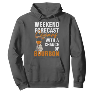 Weekend Forecast Cigars And Bourbon Hoodie Gift For Women TS12 Dark Heather Print Your Wear
