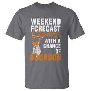 Weekend Forecast Cigars And Bourbon T Shirt Gift For Women TS12 Charcoal Print Your Wear