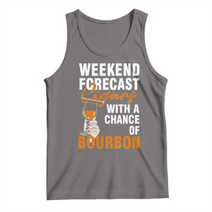 Weekend Forecast Cigars And Bourbon Tank Top Gift For Women TS12 Deep Heather Print Your Wear