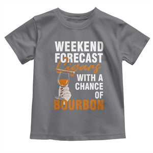 Weekend Forecast Cigars And Bourbon Toddler T Shirt Gift For Women TS12 Charcoal Print Your Wear