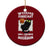 Funny Cat Drinking Ceramic Ornament Weekend Forecast 100% Chance Of Bourbon TS12 1pc Red Print Your Wear