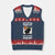 Funny Cat Drinking V-Neck Knit Sweater Vest Weekend Forecast 100% Chance Of Bourbon TS12 Navy Red Print Your Wear