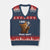 Funny Smoking Cat V-Neck Knit Sweater Vest I Do What I Want Sarcastic Cats Meme TS12 Navy Red Print Your Wear
