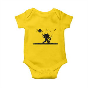 Bigfoot Hunting With Rifle Baby Onesie Funny Outdoor Hunter Gift TS12 Daisy Print Your Wear