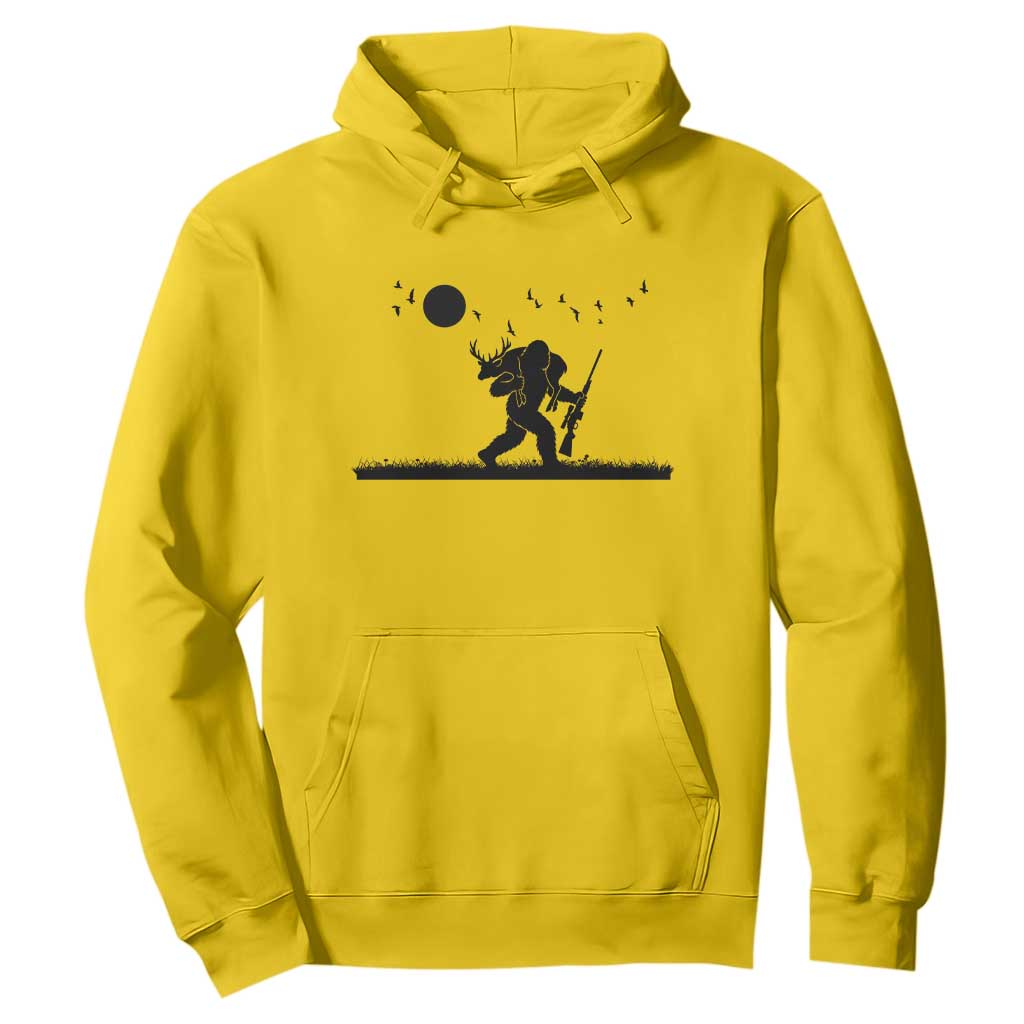 Bigfoot Hunting With Rifle Hoodie Funny Outdoor Hunter Gift TS12 Daisy Print Your Wear